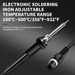Dual LED Digital Displayings Hot Air Heat Gun and Soldering Iron 2-IN-1 SMD Rework Station for Soldering and Desoldering