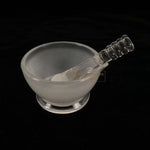 1pcs Glass Mortar with Pestle & Lab Ceramic Mortar 6/9/12/15/18cm Glass Grinding Bowl Medicine Grinder Experiment