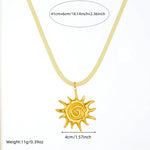 DIEYURO 316L Stainless Steel Golden Irregular Star Pendant Necklace For Women New Fashion Waterproof Beige Rope Chain Jewelry